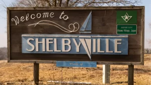 Shelbyville Entrance Sign